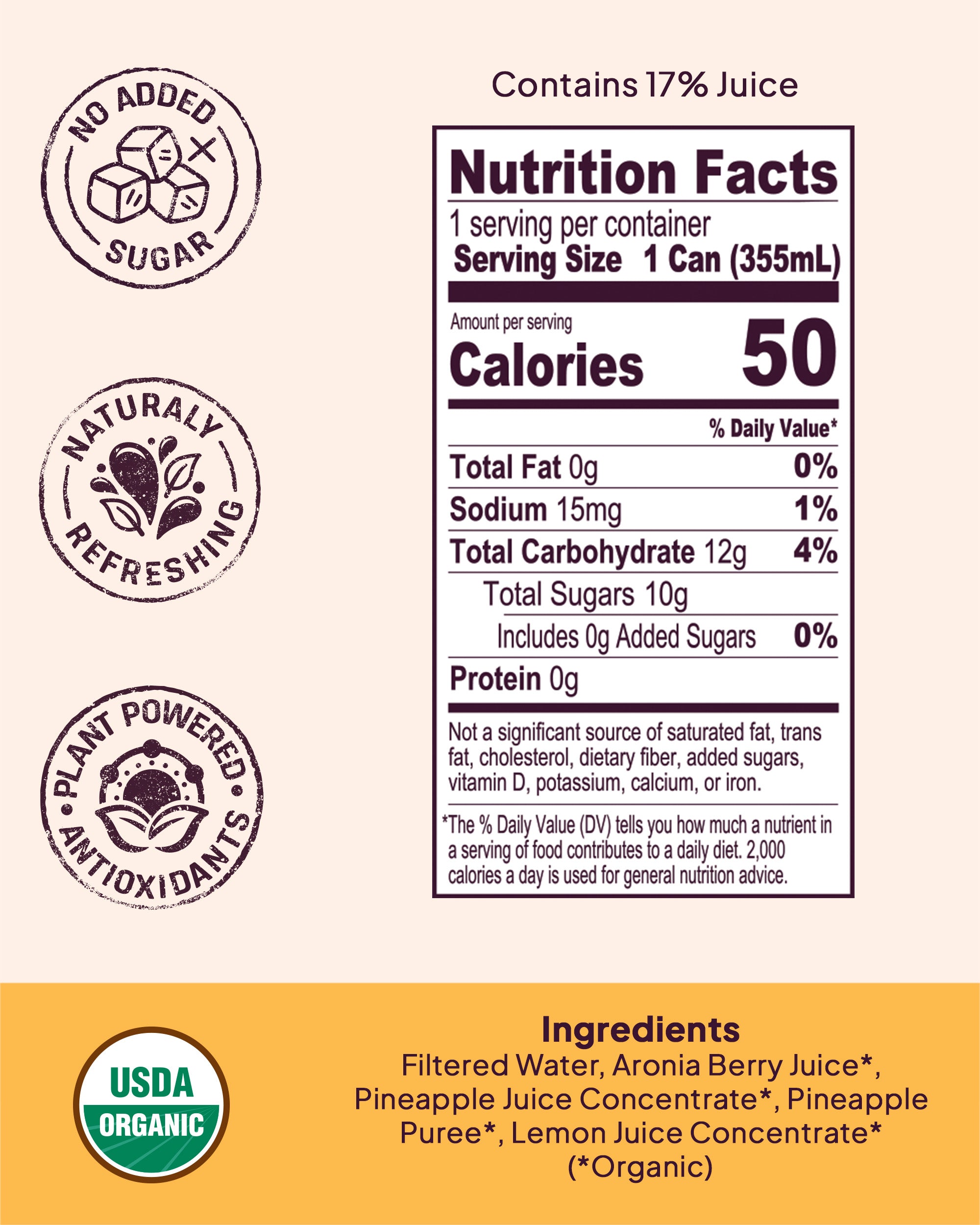 Organic Pineapple & Aronia Berry