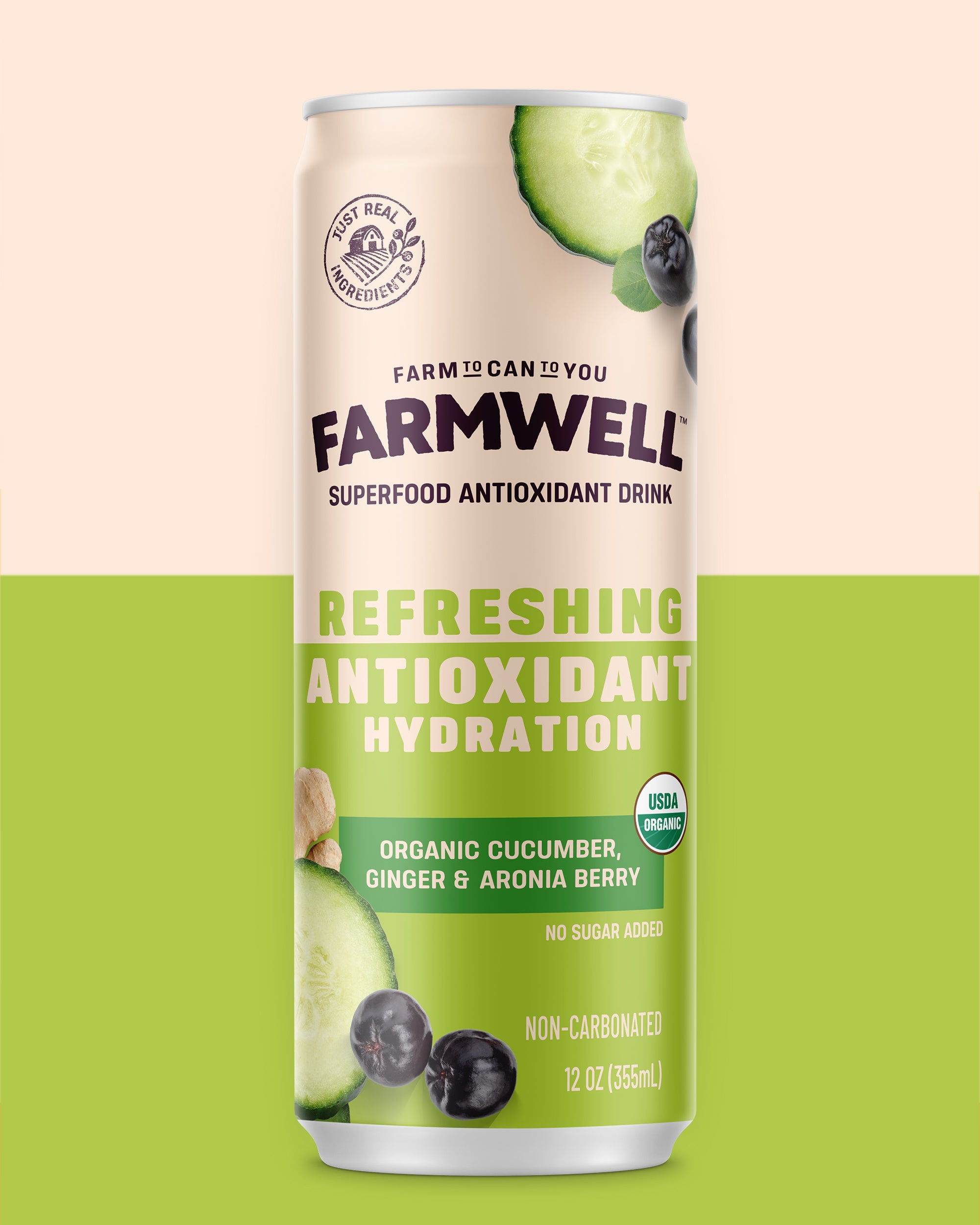 Organic Cucumber, Ginger, and Aronia