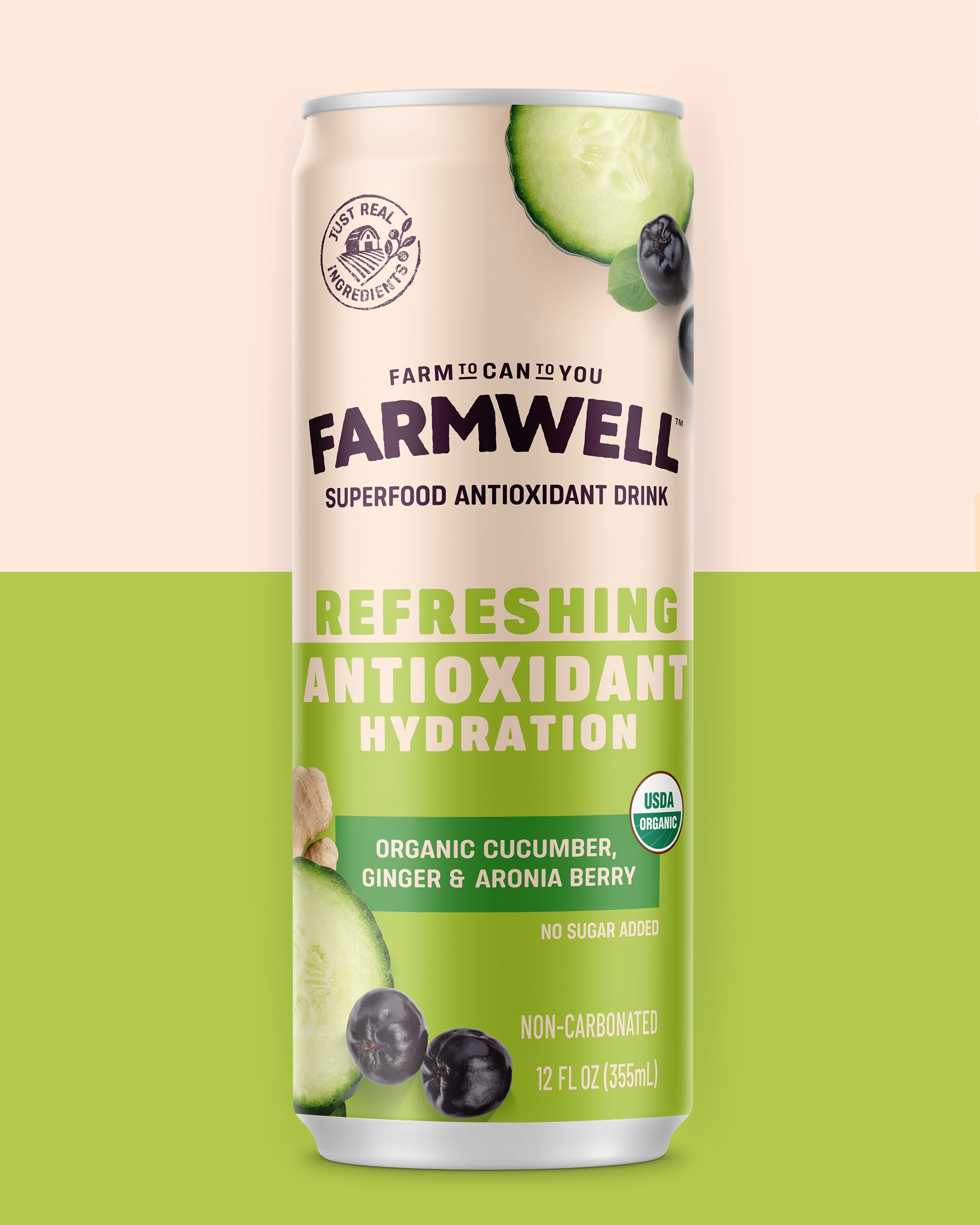 Organic Cucumber, Ginger, and Aronia