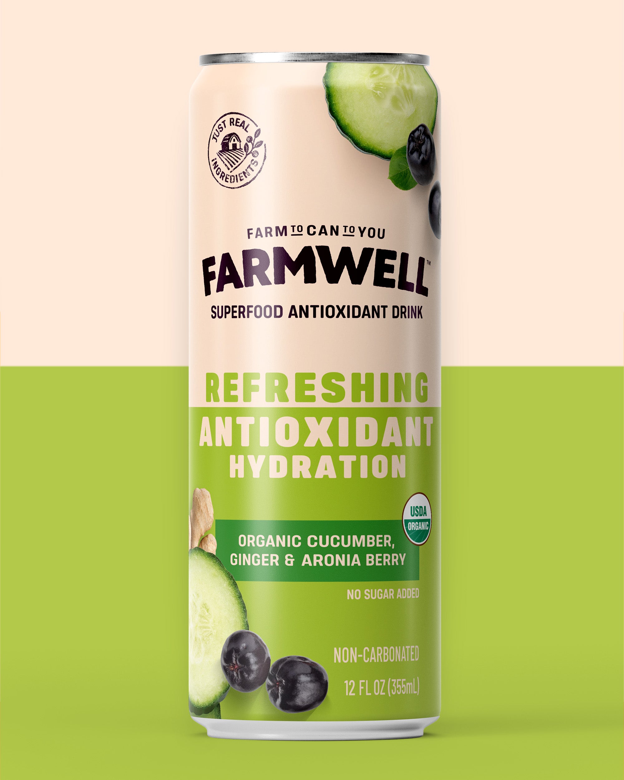 Organic Cucumber, Ginger, and Aronia